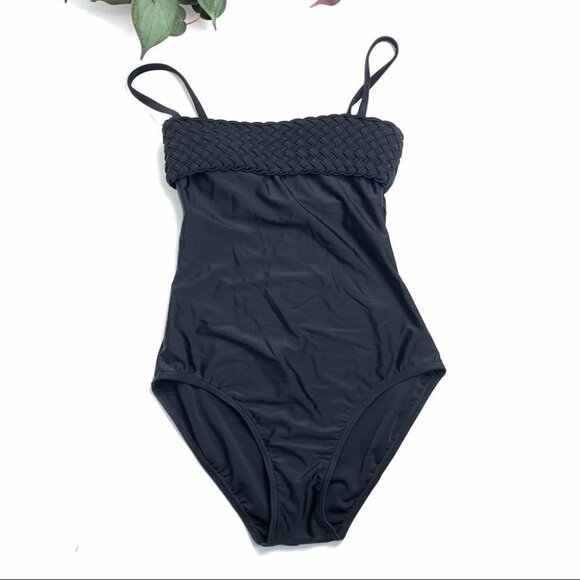 La Blanca  By Rod Beattie Black One Piece Swimsuit - Picture 1 of 10